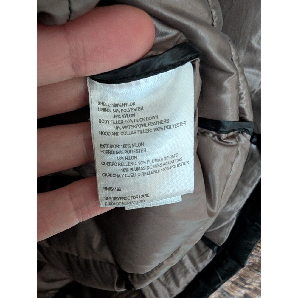 Andrew Marc Packable Lightweight Premium Down Hooded Puffer Jacket Coat Large - Picture 7 of 10